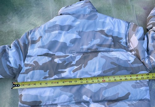 Giacca mimetica bianca Hollister California Puffer Collection da uomo taglia L. - Foto 11 di 12
