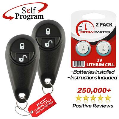 2 For 2005 2006 2007 2008 Subaru Forester Car Remote Keyless Entry Key Fob