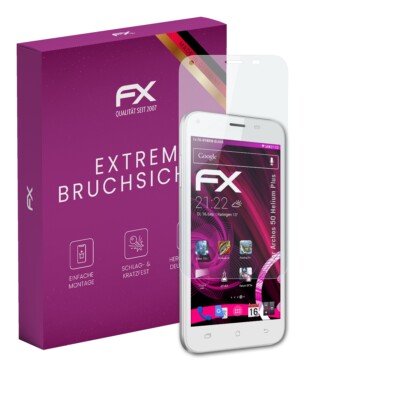 atFoliX Glasfolie für Archos 50 Helium Plus Displayfolie 9H Schutzpanzer