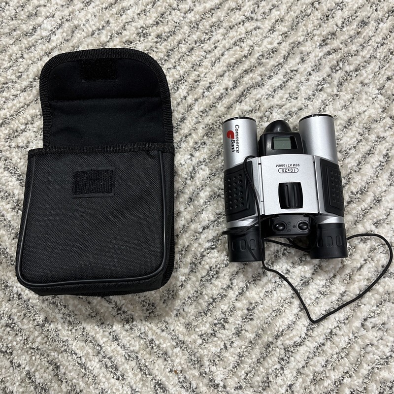 Commerce Bank Logo 10x25 314ft Binoculars with Soft Case
