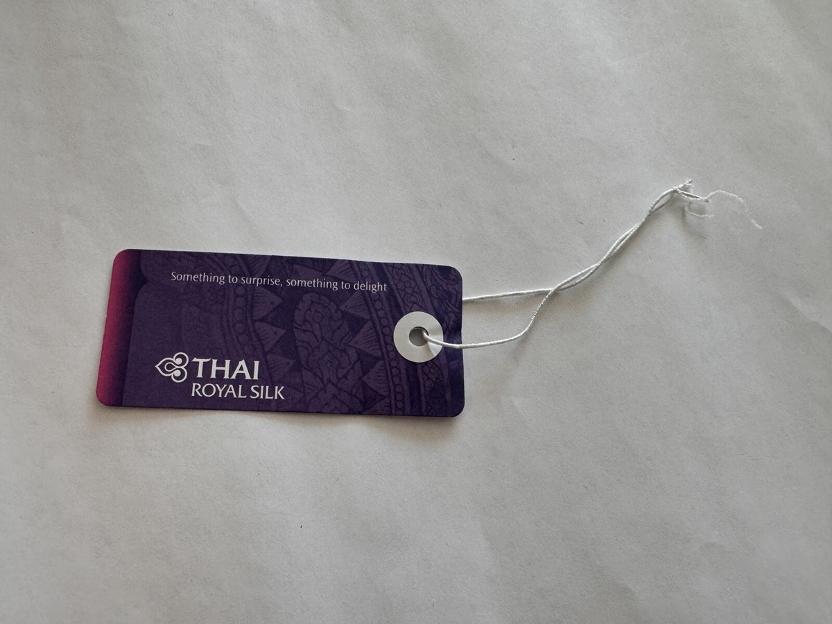Thai Airways Economic Class Paper Luggage Tag for New