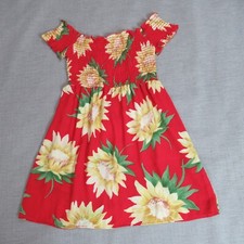 Show Me Your Mumu Dress Womens Small Red Floral Dolly Smocked Tropical Beachy