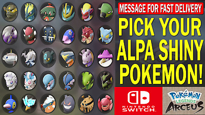 Pokemon Legends Arceus PICK ANY x1 ALPHA SHINY ✨Pokemon HISUI