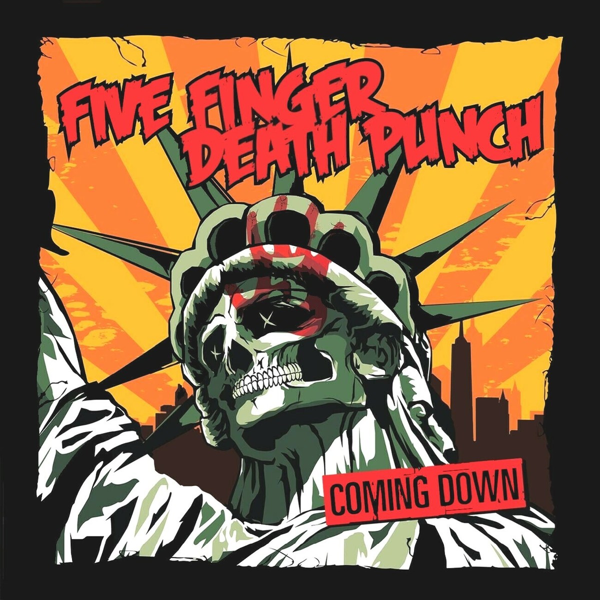 Five Finger Death Punch Coming Down SINGLE 12x12 Album Cover