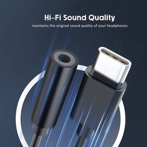 USB-C Type C Adapter Port to 3.5mm Aux Jack Headphone For Samsung S24+/S24 Ultra - Picture 9 of 12