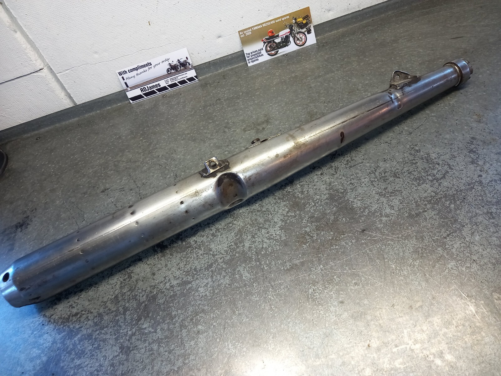 Yamaha RD250 A/B RD350 models Exhausts Silencers pipe 360 Left eBay