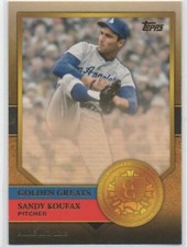 Sandy Koufax 2012 Topps Series 1 Baseball GOLDEN GREATS #GG-50 Insert 67