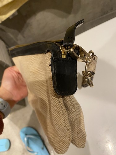 H&M Yute Playa Maquillaje/Bolsa de Viaje con Correa y Cremallera - Imagen 2 de 5