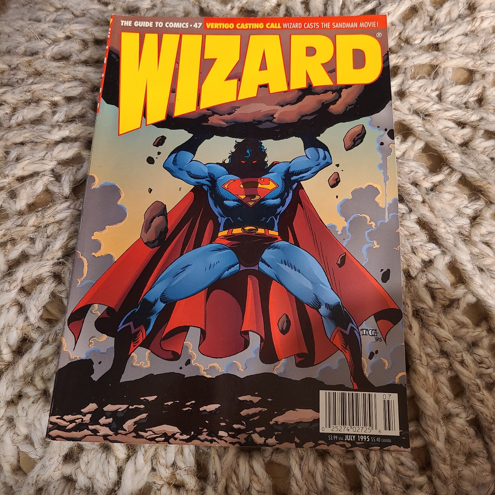 VINTAGE WIZARD COMIC GUIDE #47 July 1995 Superman
