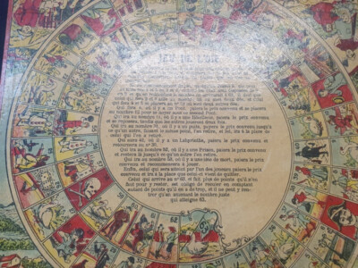 ANCIEN PLATEAU DE JEU DE L'OIE DEBUT 1900 | eBay