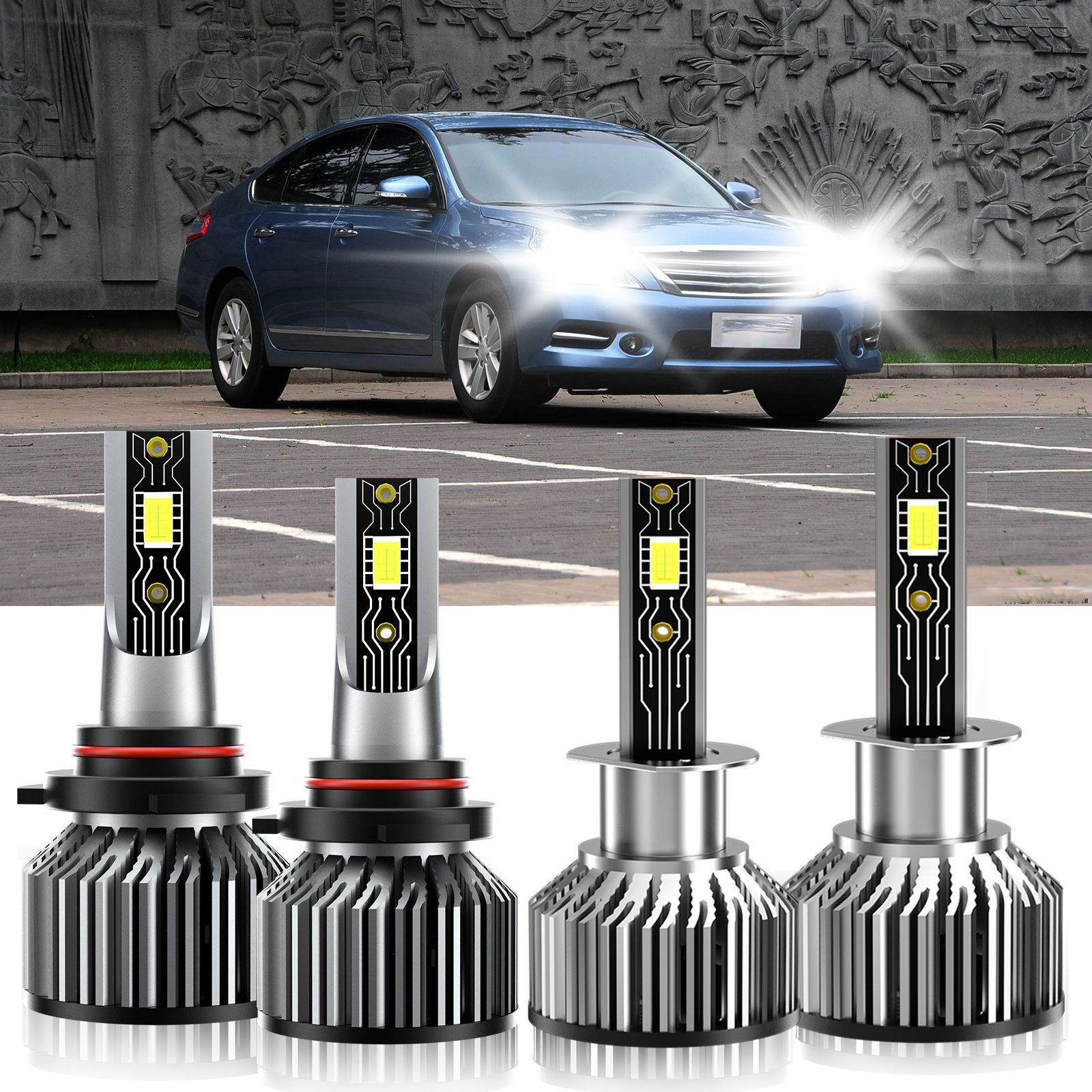 For Nissan Altima 2002-2006 9005 H1 LED Headlight Super Bright Bulbs White 6500K