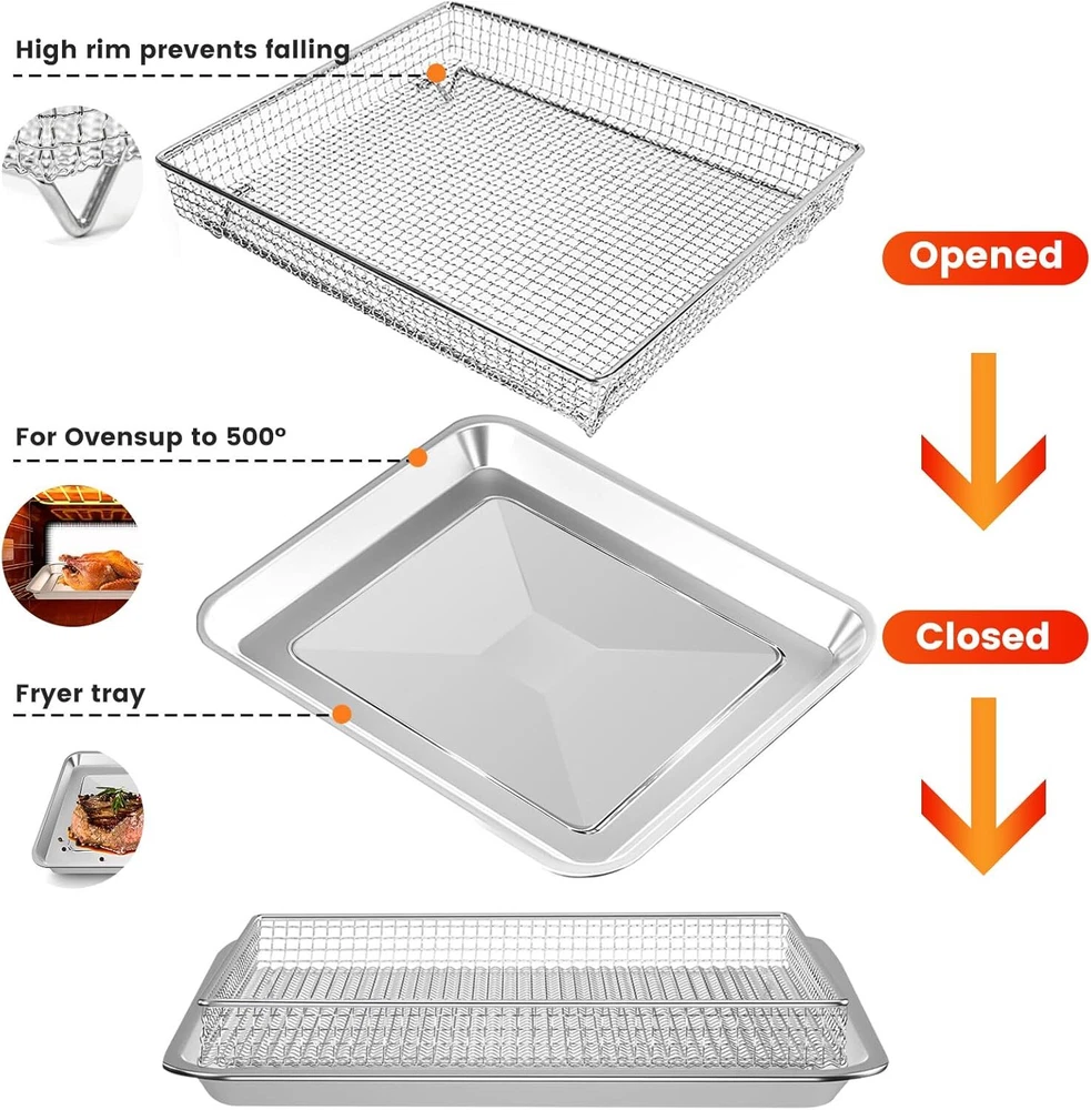Cuisinart TOA 60 65 70 Air Fryer Basket Replacement Tray Toaster Oven Accessory