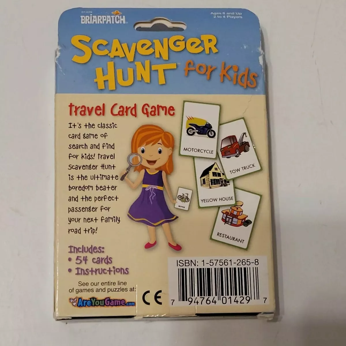 Briarpatch Travel Scavenger Hunt Card Game for Kids, Activities for Family  Vacations, Road Trips and Car Rides, Ages 7 and Up