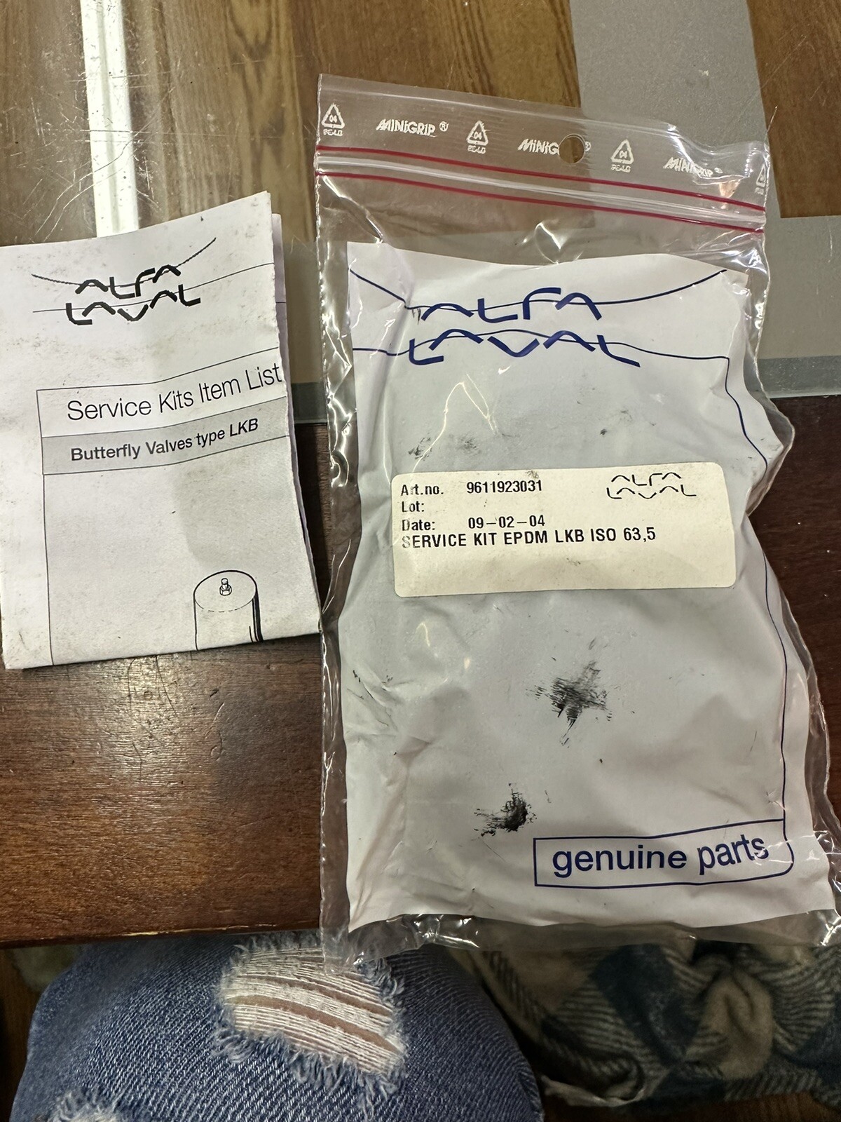 ALFA LAVAL 9611923031 service kit EPDM LKB ISO 63.5 eBay