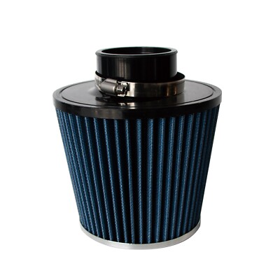 Open Funnel High Performance Air Filter Cold Air Intake Cone 2.50'' Inlet Blue