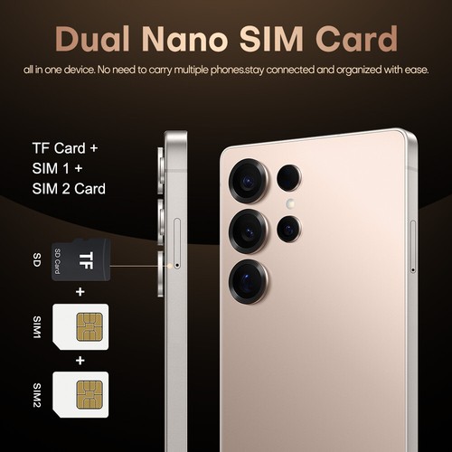 Global Unlocked New S25 Ultra 4G Smartphone 6.75" Android Cellphone Dual SIM - Picture 4 of 21