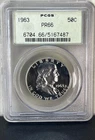 1963 Franklin Half Dollar PCGS PR66 Cameo Details "OGH" Old Green Holder