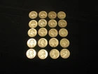 Lot of 20 90% Silver Washington Quarters $5 Face Value - Half Roll