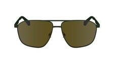 CALVIN KLEIN JEANS Men's Sunglasses CKJ24202S - Khaki with Solid Brown Lens