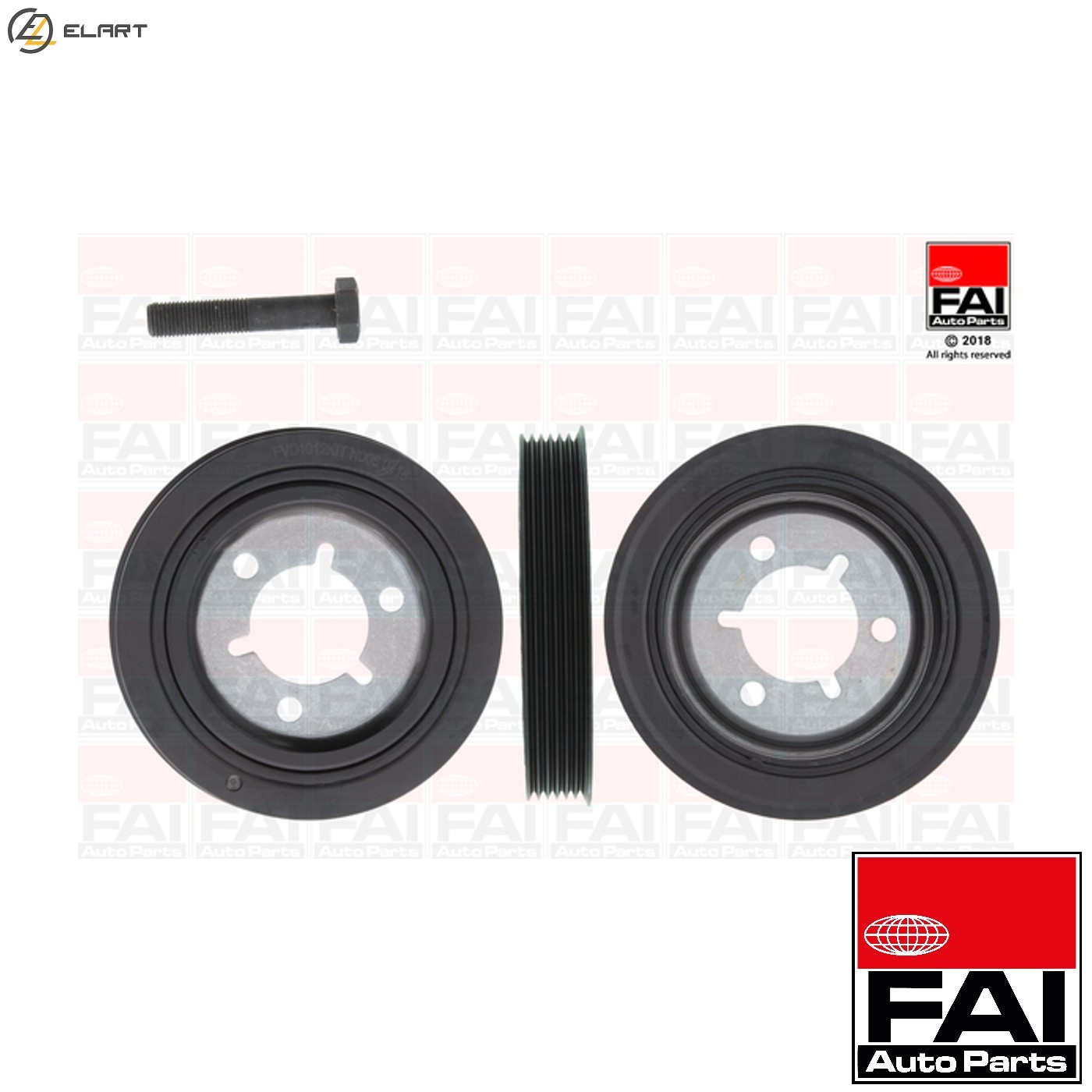 BELT PULLEY SET CRANKSHAFT FVD1012K FOR KFX KFW KFV KFU KFT 1.4L NFZ 1.6L