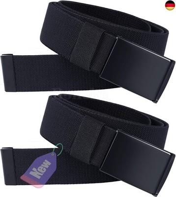Boneke Elastischer Gürtel für Männer, Nylon Canvas Gürtel Casual Stretch Gürtel 