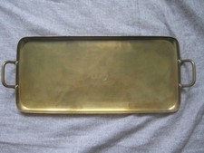 Art Deco Bauhaus Emil Funk Neuruppin Mosiężna taca Miska Hammer cios Vintage