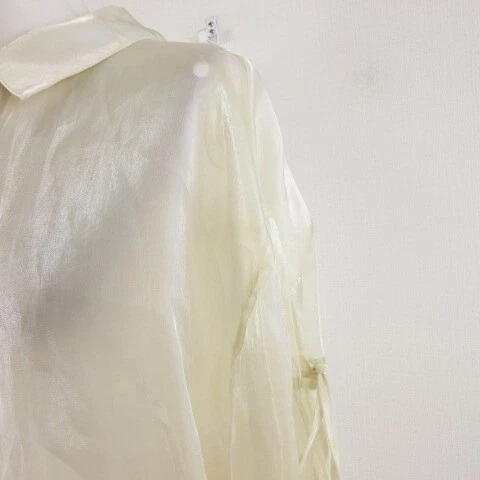 Camicia blusa in raso trasparente Chico manica lunga beige donna F-A456... - Immagine 4 di 4