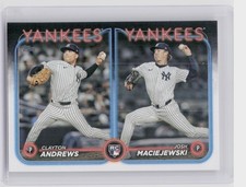 2024 Topps Update Clayton Andrews  / Josh Maciejewski RC #US163 Yankees