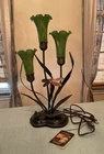 Vintage Dale Tiffany Lily or Tulip Lamp ~ Dragonfly *Connoisseur Collection* 21"