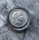 1908-O BARBER QUARTER IN STUNNING AU CONDITION.