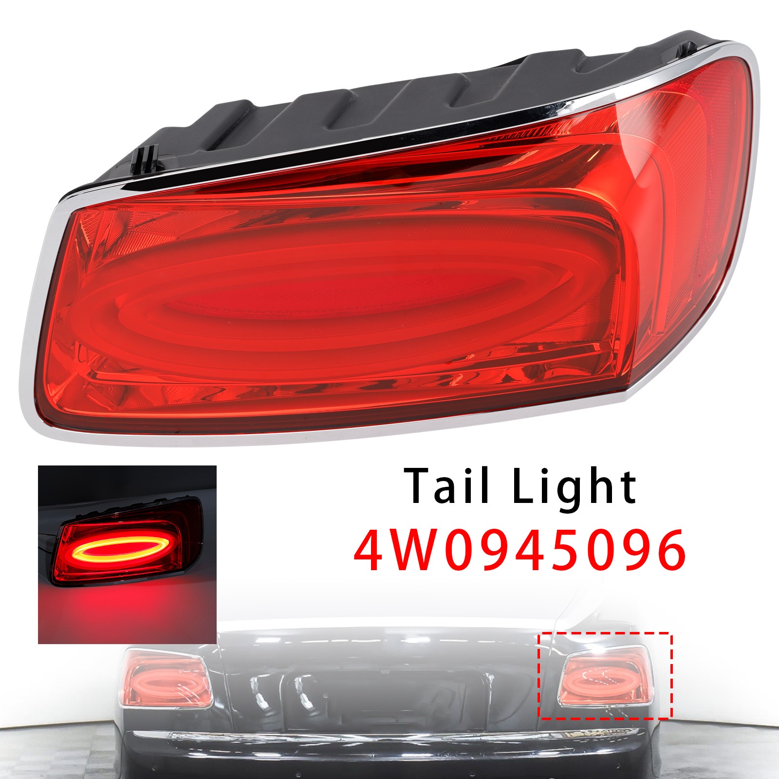 Bentley Flying Spur 2013-2019 Right Tail light P/N 4W0945096