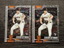 2026 Topps Series 1 - Carson Seymour #112 Silver Crackle Foil (RC) Please Read!