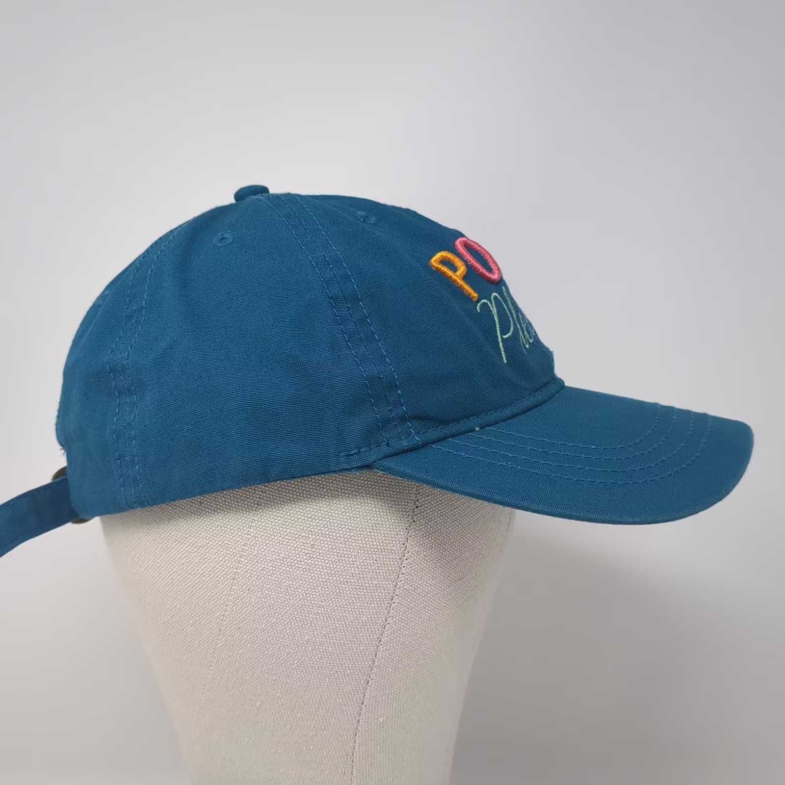 Blue Baseball Cap Hat POOL Please Embroidered OS … - image 5