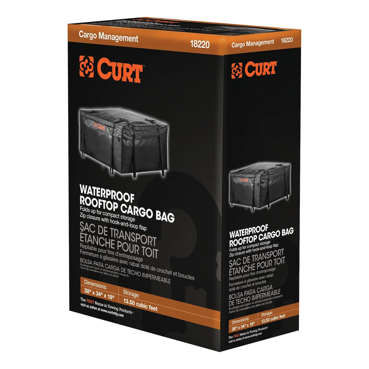 Curt Roof Rack Cargo Bag 13.5 Cubic Feet