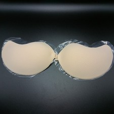 Sticky Bra Insert   Silicone Lined, Mango Nude Color, D Cup
