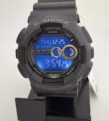 Casio G-Shock GD100-1BCR Men's Digital Outdoor Watch BLACK Negative Display