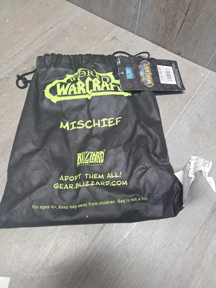 2016 Blizzard - World of Warcraft - WoW - Mischief - Make A Wish Wolf Plush - Image 2 of 4