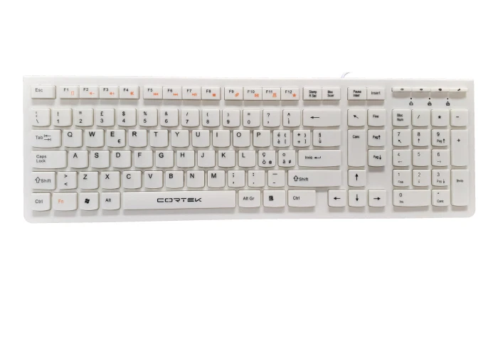 Perixx PERIBOARD-426 Mini Tastiera USB – Layout Francese AZERTY – Sottile E Leggera Con Tasti Multimediali – Cavo 1,8m – Per PC Windows