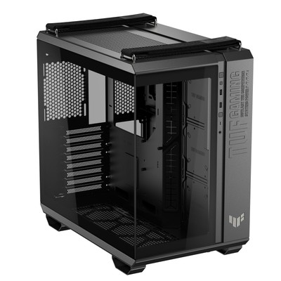 ASUS TUF Gaming GT502 Horizon Schwarz ATX Midi-Tower Gaming Gehäuse mit Glasf...