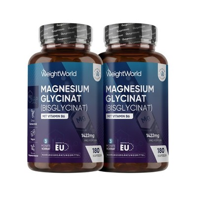 WeightWorld Magnesium Glycinate 1420 mg 180 Capsules