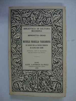 Micele Marullo Tarcaniota (Le elegie per la patria perduta ed altri suoi carmi)