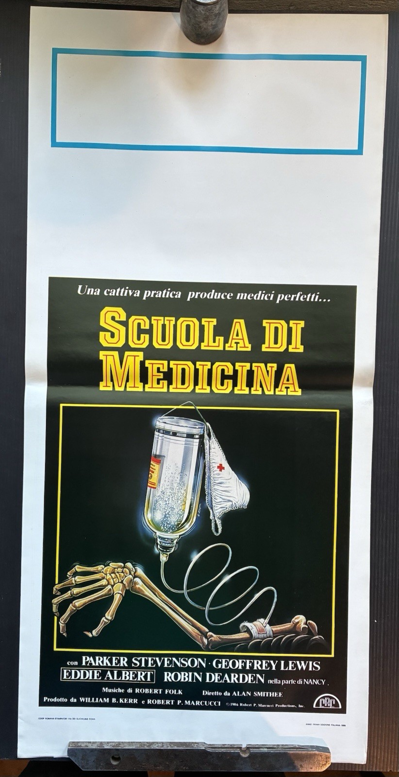 Locandina originale film Scuola di medicina (1985) - Regia di Rod Holcomb