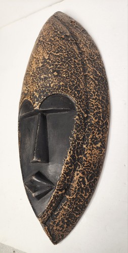 Decorative Ghanaian Wood Mask, 17" - Picture 2 of 5