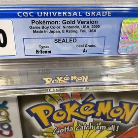 Pokemon Gold Nintendo Game Boy Color VGA 8.0 NM Sealed NOT WATA CGC - NEW