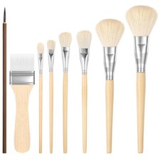 Mop Brush for Acrylic Painting Versatile Goat Hair Blending Brushes for Acrylic