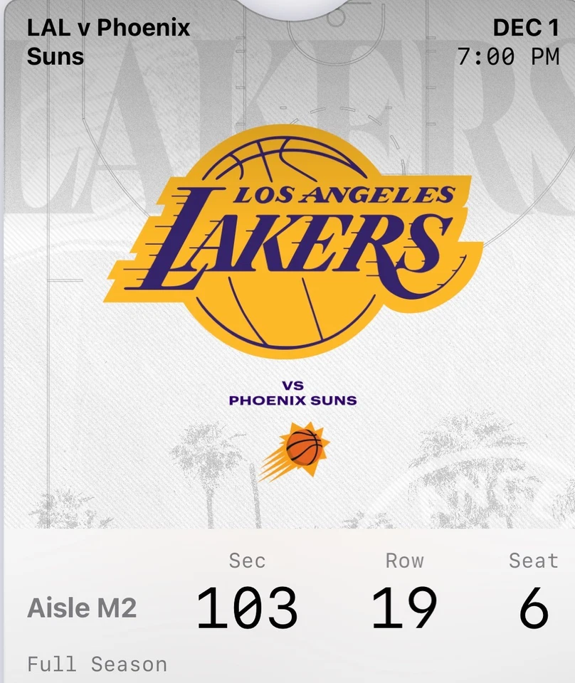 LA Lakers v Sacramento Kings 2 boletos de pretemporada seg 103 fila 19 asientos 5 6 octubre 17 Foto 2 de 2