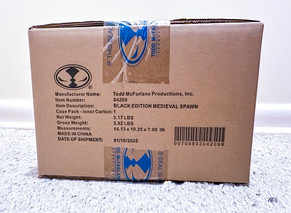 MEDIEVAL SPAWN Figure - Black Edition - McFarlane Kickstarter & Comic ...