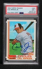 PSA/DNA 1982 Topps Traded Cal Ripken Jr #98T PSA/DNA 7 Auto HOF 8j4