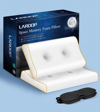 Cervical Neck Pillow for Neck Pain Relief, Memory Foam Side Sleeper Ergonomic...