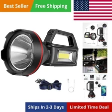 Rechargeable Spotlight Flashlight, High Lumens Handheld Spotlight,LED Searchl